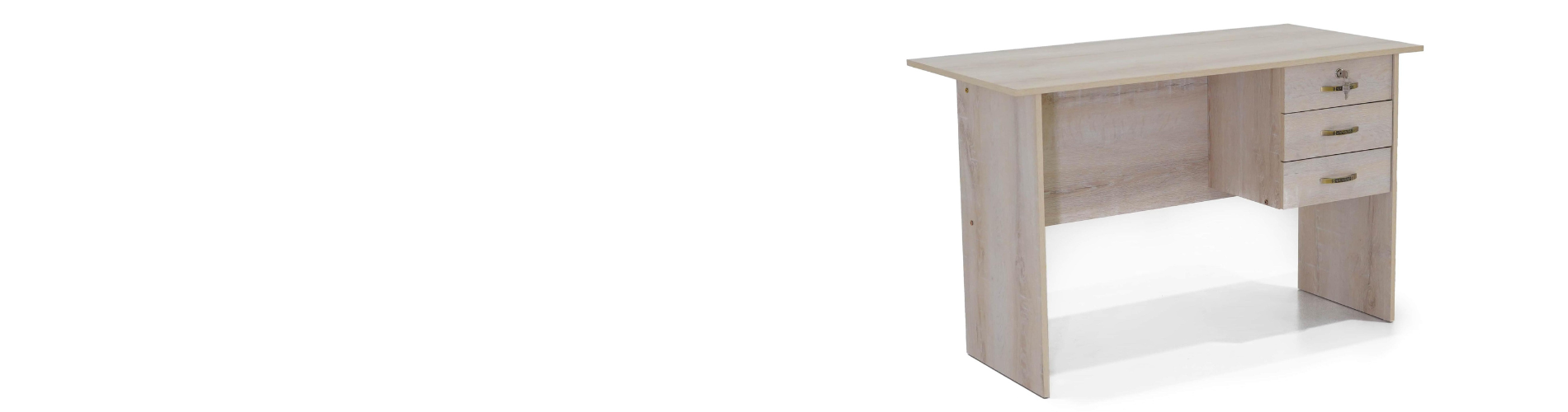 NAD-0010 Three Drawer Office Table