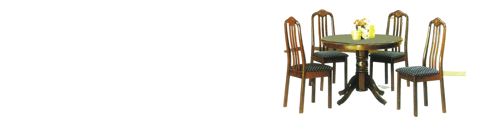 NAD-T050 Wooden Round Dining Set